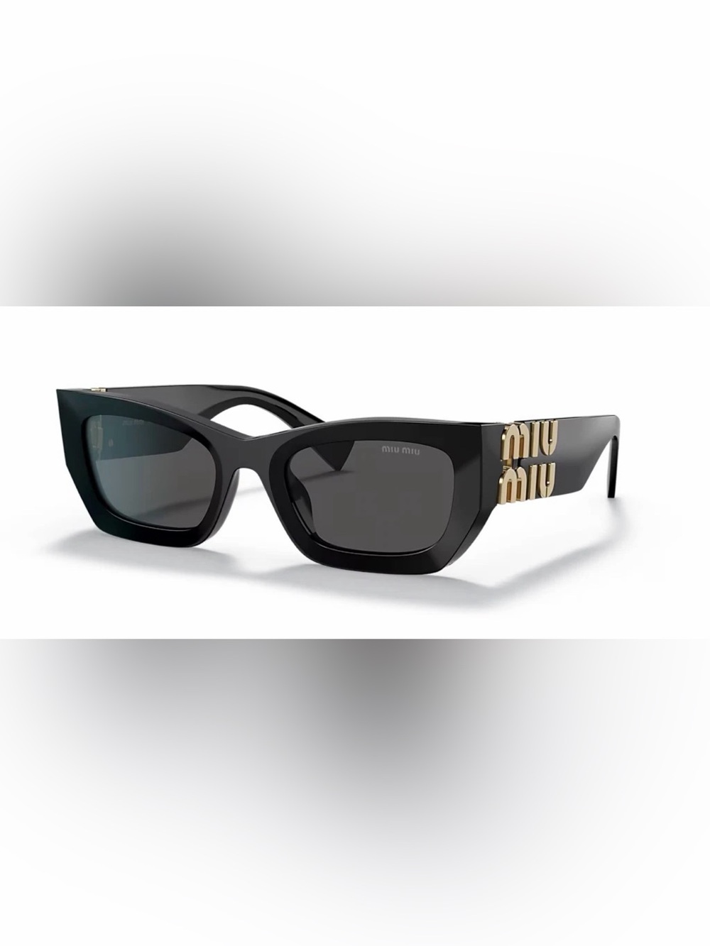Miu Miu Black Cat-Eye Sunglasses